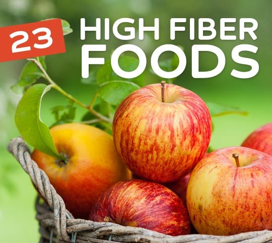 23 High Fiber Foods- to keep you regular.