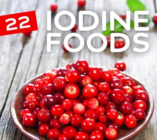 food items rich in iodine