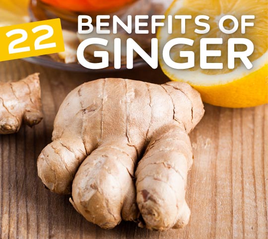 22 Benefits of Ginger- protects against Alzheimer's disease, relieves tired muscles, improves circulation and much more.