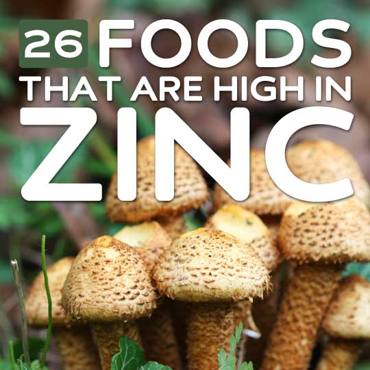 26 Foods High in Zinc- for overall good health.