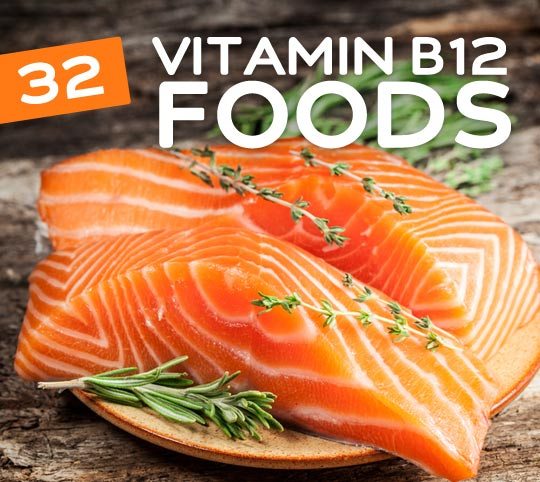 32 Foods High in Vitamin B12- an essential vitamin for everything from keeping you energized to healthy skin & hair.